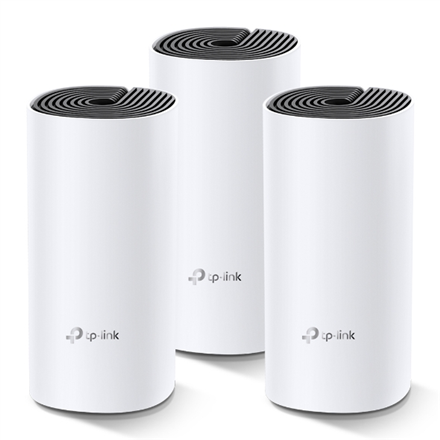 TP-LINK | Whole Home Mesh WiFi System | Deco M4 (3-Pack) | 802.11ac | 300+867 Mbit/s | 10/100/1000 Mbit/s | Ethernet LAN (RJ-45) ports 2 | Mesh Support Yes | MU-MiMO Yes | No mobile broadband | Antenna type 2xInternal...