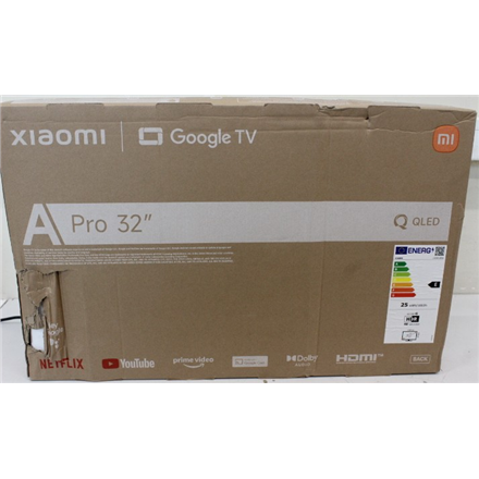 SALE OUT. Xiaomi QLED TV A Pro 2026 32" | SALE OUT. | Xiaomi QLED TV A Pro 2026 | 32" | Smart TV | Google TV | HD | Dark Gray | DAMAGED PACKAGING