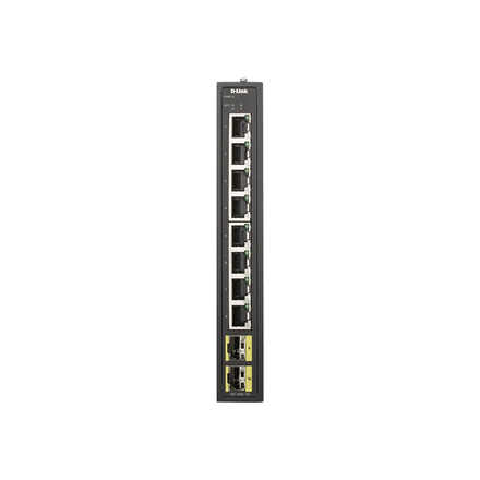 D-Link DIS-100G-10S Switch L2 Unmanaged Industrial, 8x10/100/1000Base-T ports, 2 SFP ports, Steel case | D-Link | 60 month(s)