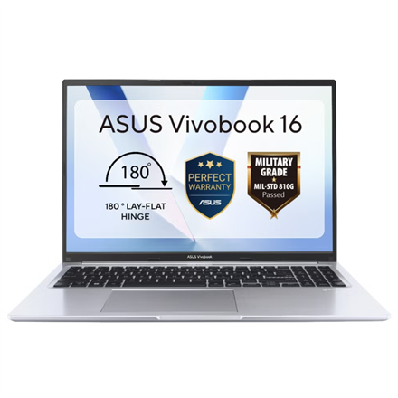 Asus Vivobook 16 X1605VA-MB1799W | Cool Silver | 16 " | IPS | WUXGA | 1920 x 1200 pixels | 60 Hz | Anti-glare | Intel Core i5 | i5-13420H | 16 GB | DDR4 | Solid-state drive capacity 512 GB | Intel UHD Graphics | Windo...