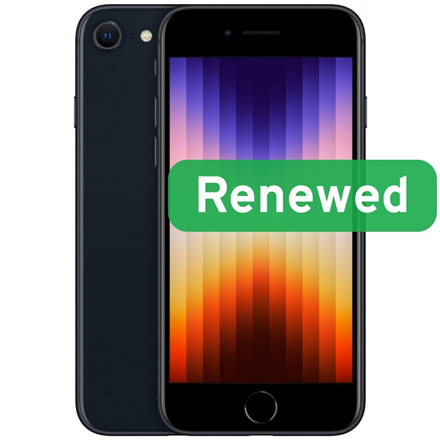 Apple Renewed Grade B | Apple iPhone SE (2022) | Midnight | 4.7 " | Retina IPS | 128 GB | 5G | iOS
