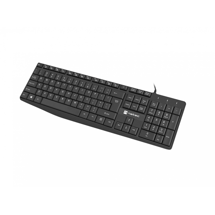 Natec | Keyboard | Nautilus NKL-1950 | Keyboard | Wired | US | Black