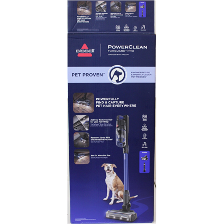 SALE OUT. Bissell Stick Vacuum | PowerClean FurGuard Pro | Cordless operating | 280 W | 25.2 V | Operating time (max) 50 min | Black/Titanium/Midnight Blue | Warranty 24 month(s) | Battery warranty 24 month(s) | DEMO