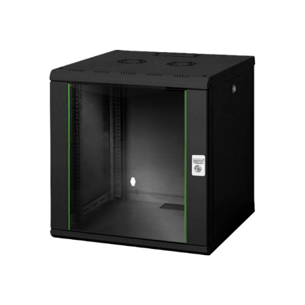 Digitus | Wall Mounting Cabinet Unique Series | DN-19 12U-6/6-SW | 60 x 60 cm | Black