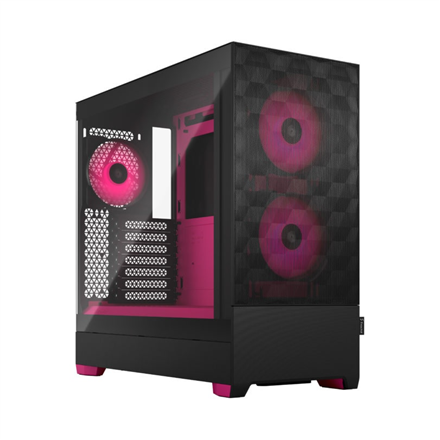 Fractal Design | Pop Air RGB | Side window | ATX, mATX, Mini ITX | ATX | Magenta Core TG Clear Tint