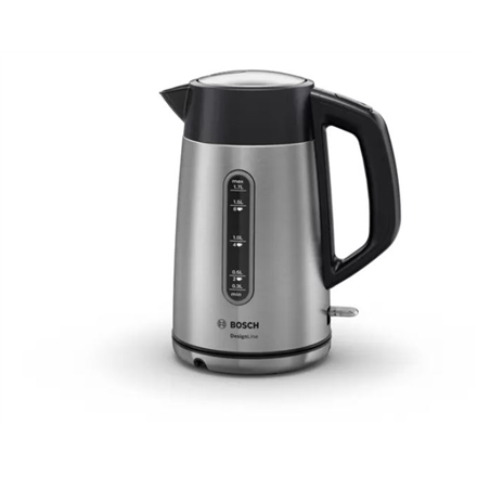 Bosch | Kettle | DesignLine TWK4P440 | Electric | 2400 W | 1.7 L | Stainless steel | 360° rotational base | Black/Stainless Steel