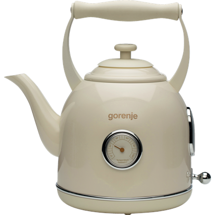 Gorenje | Kettle | K17CLIN | Electric | 2000 W | 1.7 L | Plastic/Metal | 360° rotational base | Beige