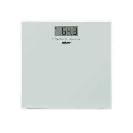 Tristar | Bathroom scale | WG-2419 | Maximum weight (capacity) 150 kg | Accuracy 100 g | White