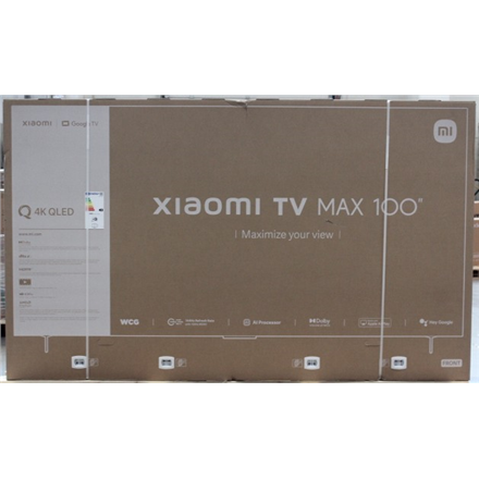 SALE OUT. Xiaomi TV Max 2025 100" (3840 × 2160) | Xiaomi | TV | Max 2025 | 100 | Smart TV | Google TV | UHD | Grey | DAMAGED PACKAGING
