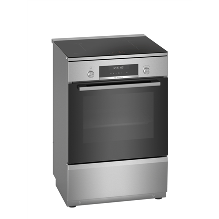 Bosch | Cooker | HLS79W351U Series 6 | Hob type Induction | Oven type Electric | Stainless Steel | Width 60 cm | Depth 60 cm | Grilling | LCD | Energy efficiency class A | 63 L