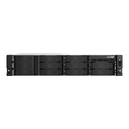 QNAP 2.5GbE, 8-Bay, 8-Core Intel CPU, 8GB RAM, M.2 Slots, PCIe Slots, Redundant Power | TS-855eU-RP-8G | Intel | 8 GB
