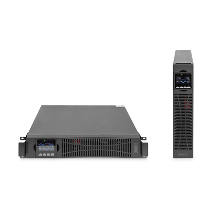 DIGITUS OnLine UPS, rack/tower, 3000VA, 3000W, LCD, 8 x C13, 1 x C19, RS-232, USB, SNMP card (optional), relay card (optional) | Digitus | OnLine UPS | DN-170096, 3000 VA / 3000 W | 3000 VA | 3000 W | C20