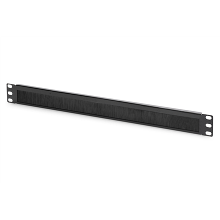 Digitus | 1U cable brush management panel open brush | DN-97661 | The Cable Brush Management Panel is getting fixed on the 483 mm (19”) profile rails | Black