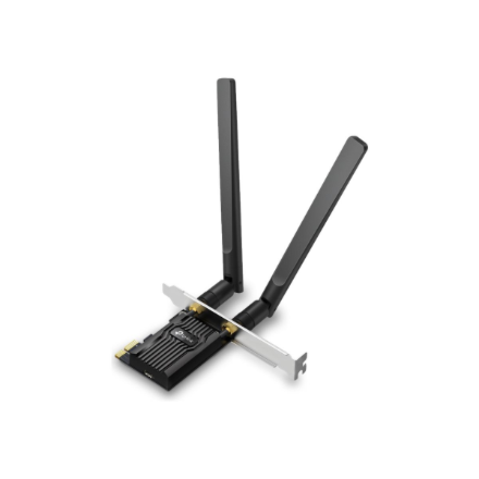 TP-LINK AX900 Wi-Fi 6 Bluetooth PCIe Adapter | Archer TX10E | 802.11ax | MU-MiMO Yes | no PoE | Antenna type Two High Gain Dual-Band Antennas
