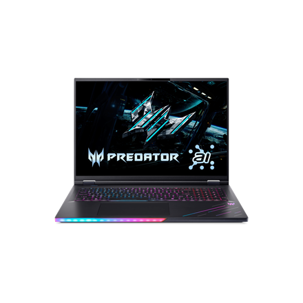 Acer | Predator Helios 18 AI PH18-73-97UF | Abyssal Black | 18 " | Mini LED | WQUXGA | 3840 x 2400 pixels | 120 Hz | Intel Core Ultra 9 | 275HX | 64 GB | DDR5 | Solid-state drive capacity 1000 GB | NVIDIA GeForce RTX...