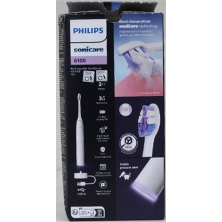 SALE OUT. Philips HX7119/02 Sonicare Series 6100 Electric Toothbrush, White | Philips Electric Toothbrush | HX7119/02 Sonicare Series 6100 | Warranty 24 month(s) | Rechargeable | For adults | Number of brush heads inc...