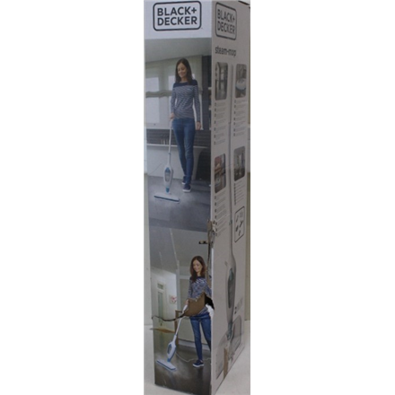 BLACK & DECKER | Steam Mop | FSMH13E5-QS | Corded operating | 1300 W | White | Warranty 9 month(s) | DAMAGED PACKAGING