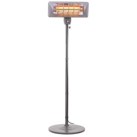 Camry | Standing Heater | CR 7737 | Patio heater | 2000 W | Number of power levels 2 | Suitable for rooms up to 14 m² | Grey | IP24