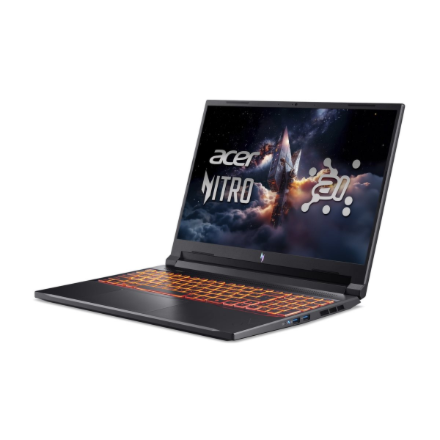 Acer Nitro V 16 AI ANV16-42 | Black | 16 " | IPS | WQXGA | 2560 x 1600 pixels | Anti-glare | AMD Ryzen 7 | 260 | 32 GB | DDR5 SDRAM | Solid-state drive capacity 1000 GB | NVIDIA GeForce RTX 5070 | GDDR7 | Windows 11 H...