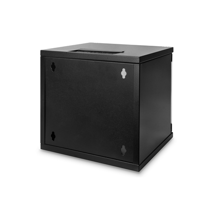 Digitus | Wall Mounting Cabinet | DN-10-06U-B | IP protection class: IP20; Front door: Glass door, single opening; Cabinet type: Wall mounting cabinet; Depth: 300 mm; Load capacity: 30 kg | Black