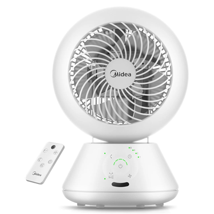 Midea | Fan | MDF24JRW TurboForce | Table Fan | Number of speeds 5 | Oscillation | Remote control | White