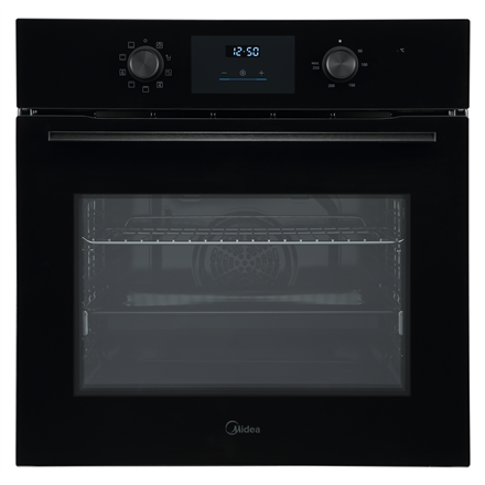 Midea MBO65M80D2-BK Oven, Built-in, Electric, Width 59.5 cm, Touch Display, Black | Midea
