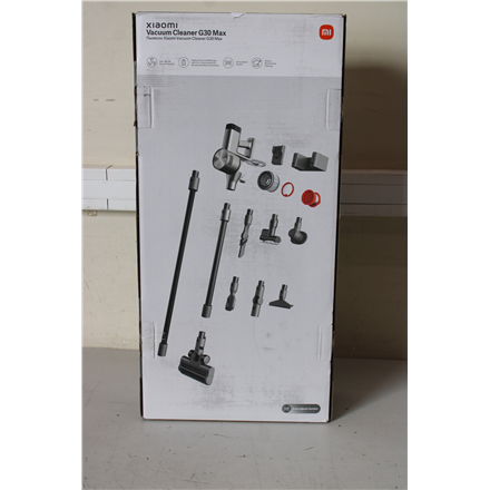 SALE OUT. Xiaomi Vacuum Cleaner | G30 Max EU | Cordless operating | 700 W | 28.8 V | Grey | Warranty 24 month(s) | USED, DIRTY, MISSING INNER PACKAGING, MISSING POWER CHARGER