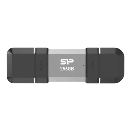 Silicon Power Dual USB Drive | Mobile C51 | 256 GB | USB Type-C/Type-A | Silver