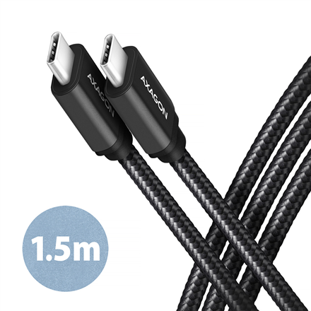 AXAGON | Data and charging USB 3.2 Gen 1 cable, 1.5 m | BUCM3-CM15AB | USB Type C - USB Type C