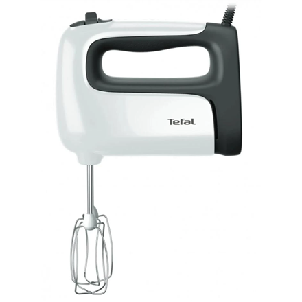 TEFAL | Hand mixer | HT461138 Prep'Mix+ | Hand Mixer | 500 W | Number of speeds 5 | Turbo mode | White/Grey