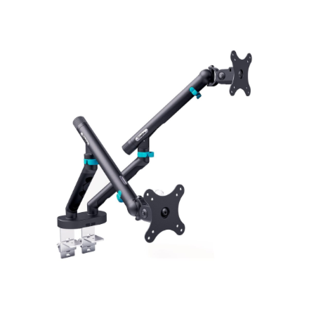 Digitus Desk Mount | Tilt, rotation, pivot | Dual design monitor mount, 2x 35", 2x 10 kg | 35 " | Maximum weight (capacity) 20 kg | Black