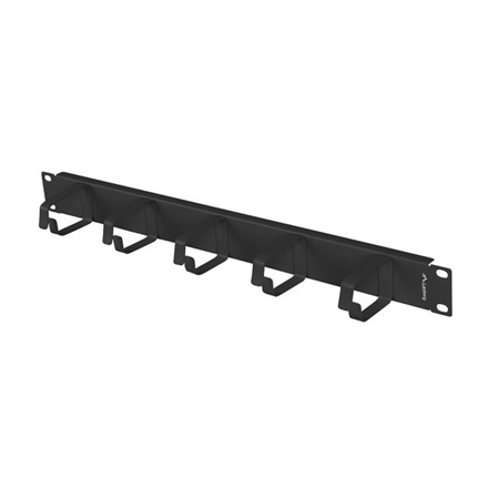 Lanberg 19" Cable Management 5 Rings, Type B, 1U | AK-1701-B | Black