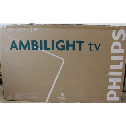SALE OUT. Philips 55PUS8010/12 55" (139cm) LED 4K Ambilight TV | Philips 55PUS8010/12 | 55 | Smart TV | TITAN OS | UHD | Black | DAMAGED PACKAGING