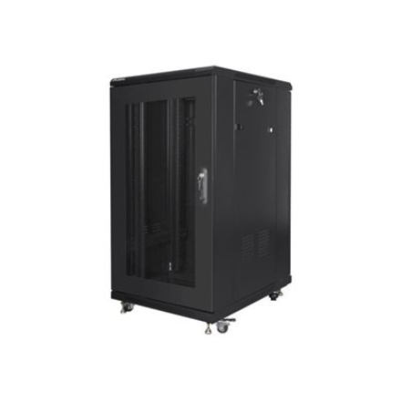 Lanberg | Rack cabinet 19" free-standing 22U/600x800 (flat pack) with mesh door | FF01-6822-23B | Black