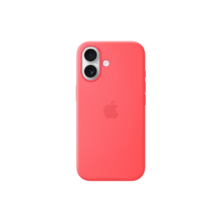 Apple iPhone 17 Silicone Case with MagSafe – Bright Guava | Apple