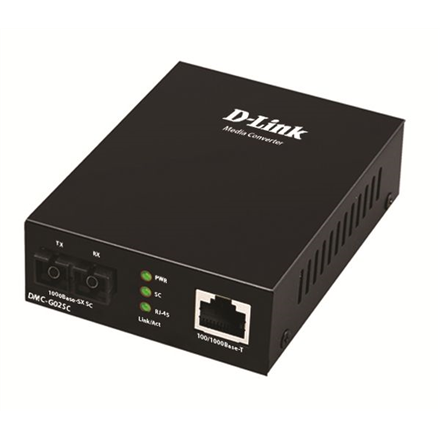 D-Link | Multi-mode Media Converter | DMC-G02SC | 1000Base-SX SC port | 10/100/1000Base-T port