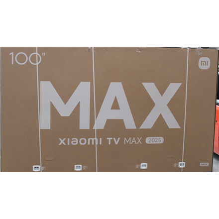 SALE OUT. Xiaomi TV Max 2025 100" (3840 × 2160) | SALE OUT. Xiaomi | TV | Max 2025 | 100 | Smart TV | Google TV | UHD | Grey | DAMAGED PACKAGING