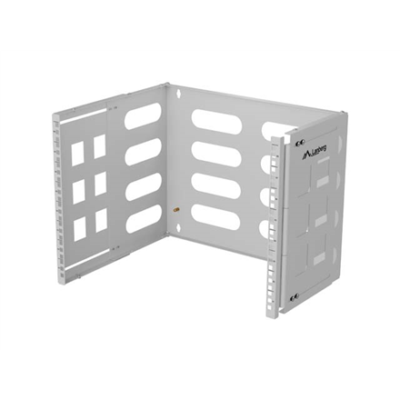 Lanberg Folding Bracket Wall-mount 19" 8U 497x400/240 | FB01-5408-10S | Gray