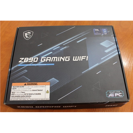 SALE OUT. | MSI Z890 GAMING WIFI | Processor family Intel | Processor socket LGA1851 | DDR5 | Supported hard disk drive interfaces M.2, SATA | Number of SATA connectors 4 | USED, REFURBISHED, WITHOUT ACCESSORIES, ONLY...