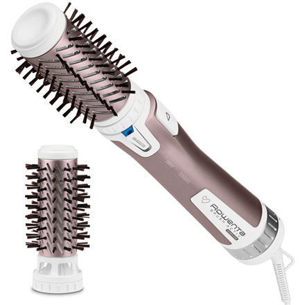 Rowenta | ACTIV PREMIUM CARE Hair Brush | CF9540 | Ceramic heating system | Ion conditioning | Barrel diameter 40 - 50 mm | Number of heating levels 2 | 1000 W | Styling comb | Metal cinnamon pink