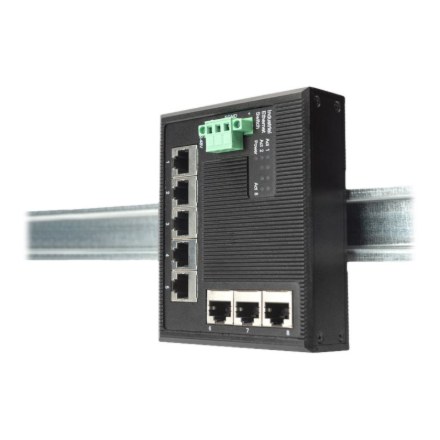 DIGITUS Industrial Gigabit Ethernet Flat Switch | Digitus