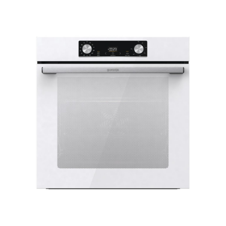 Gorenje | Oven | BOS6737E06WG | 77 L | Multifunctional | EcoClean | Mechanical control | Steam function | Height 59.5 cm | Width 59.5 cm | White