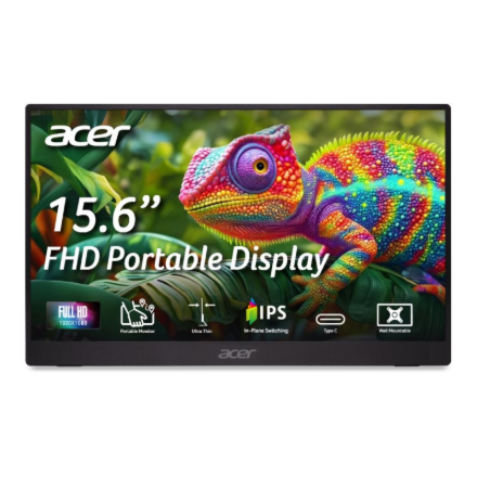 Acer | PM161Q B1bmiuux | 15.6 " | IPS | FHD | 16:9 | 60 Hz | 4 ms | 1920 x 1080 pixels | 250 cd/m² | HDMI ports quantity 1 | Black | Warranty 24 month(s)