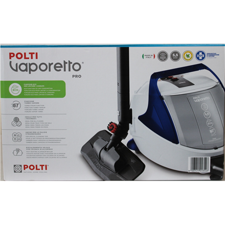 SALE OUT. | Polti | Steam cleaner | PTEU0313 Vaporetto Pro 100 Eco Power | Power 1900 W | Steam pressure 5.5 bar | Water tank capacity 2 L | White/Blue | DAMAGED PACKAGING | Warranty 24 month(s)