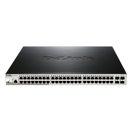 D-Link | Metro Ethernet Switch | DGS-1210-52MP/ME | Managed L2 | Rack mountable | Gigabit Ethernet (copper) ports quantity 48 | SFP ports quantity 4 | Power over Ethernet (PoE) ports quantity 40 | PoE/Poe+ ports quant...