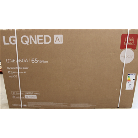 SALE OUT. | LG 65QNED80A3A | 65 | Smart TV | webOS | UHD | DAMAGED PACKAGING