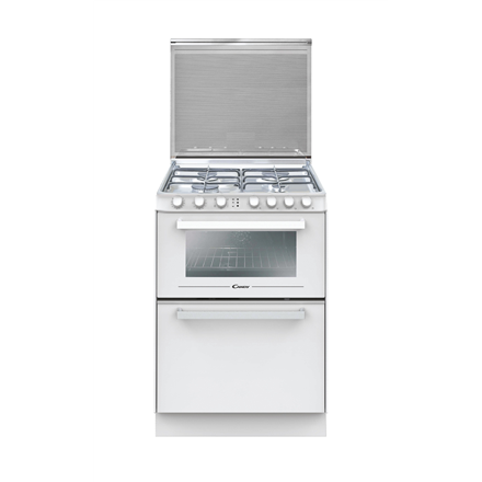 Candy | Oven | TRIO4GWNT/1 | 40 L | Gas | Manual | Knobs | Convection | Height 87.5 cm | Width 60 cm | White