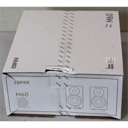 SALE OUT. Edifier M60 Compact Desktop 2.0 Speakers, White | Edifier Compact Desktop 2.0 Speakers | M60 | Warranty 24 month(s) | 66 W | Bluetooth | Wireless connection | White | DAMAGED PACKAGING
