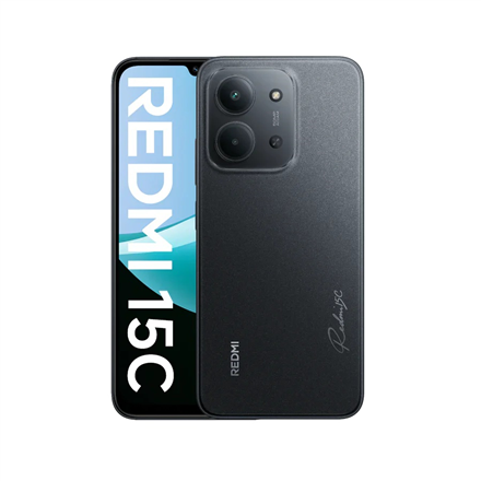 Xiaomi | Redmi | 15C 4G | Midnight Black | 6.9 " | IPS LCD | 720 x 1600 pixels | Mediatek | Internal RAM 4 GB | 128 GB | Dual SIM | Nano SIM | 4G | Main camera resolution 50 MP | Secondary camera resolution 8 MP | And...