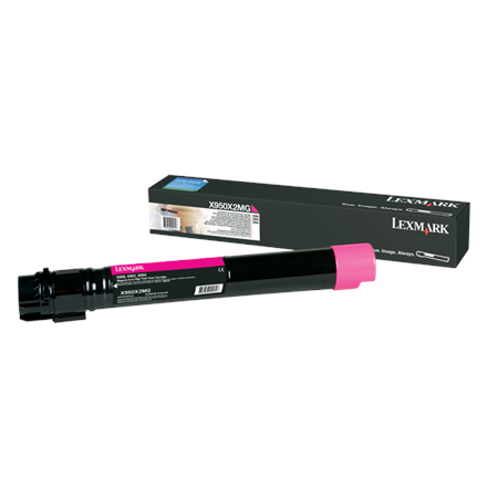 Lexmark X950X2MG | X95x Magenta Extra High Yield Toner Cartridge (22K) | Cartridge | Magenta